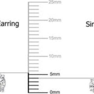 1/2Ct Diamond Stud Earrings Set in Sterling Silver